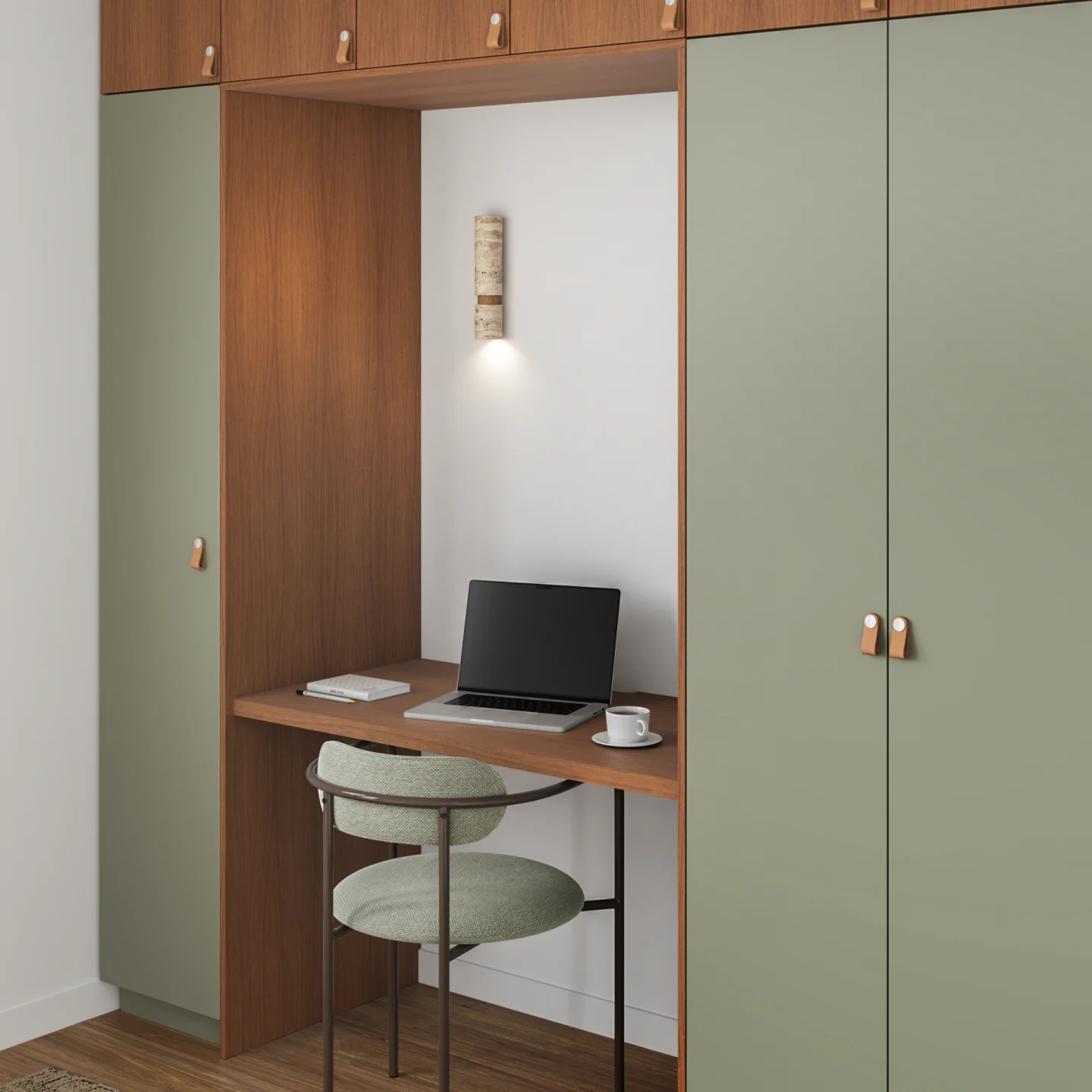 Agencement sur mesure avec bureau intégré